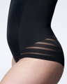 Hálós karcsúsító bodyk 119 MESH BODY OPEN BUST Julimex