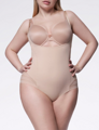 Hálós karcsúsító bodyk 119 MESH BODY OPEN BUST Julimex