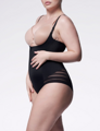 Hálós karcsúsító bodyk 119 MESH BODY OPEN BUST Julimex