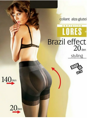 Push-up hatású harisnya BRAZIL EFFECT 20 DEN Lores