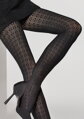 Női jacquard harisnyanadrág virágmintával CHARLY D14 Marilyn