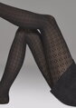 Női jacquard harisnyanadrág virágmintával CHARLY D14 Marilyn