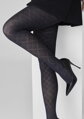 Harisnya széles jacquard rombmintával GRACE F02 Marilyn
