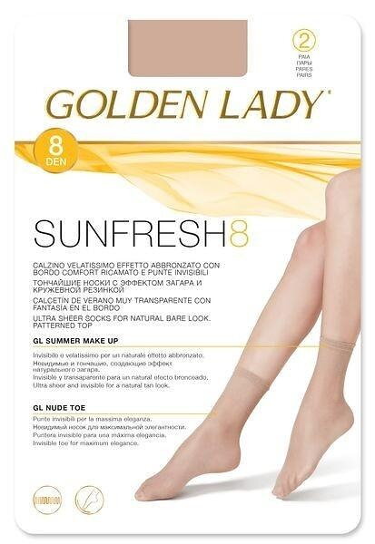 Vékony zokni SUNFRESH 8 DEN Golden Lady