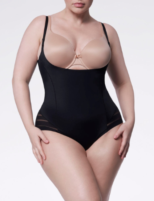 Hálós karcsúsító bodyk 119 MESH BODY OPEN BUST Julimex Hálós karcsúsító bodyk 119 MESH BODY OPEN BUST Julimex