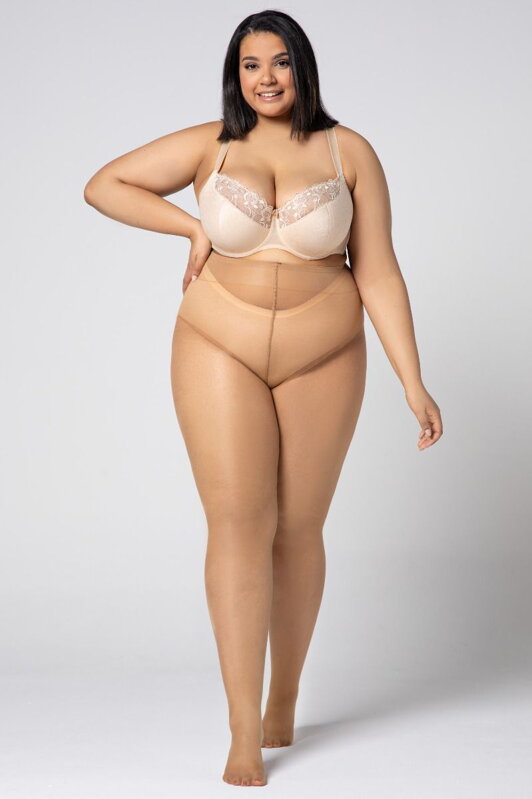 Elegáns plus size harisnya QUEEN SIZE HIP-NOTIC BIKINI 20 DEN Mona